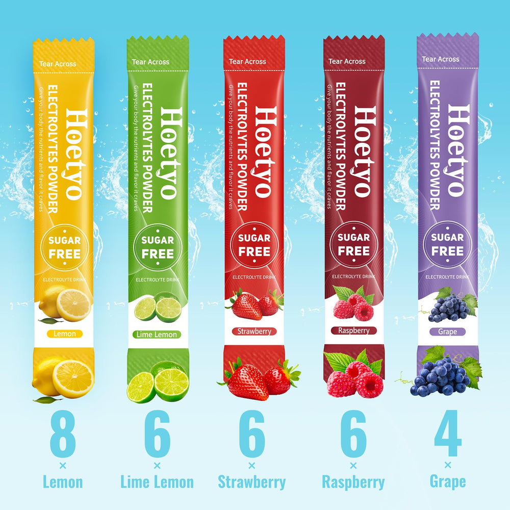 HOETYO variety-pack display showing all flavors.
