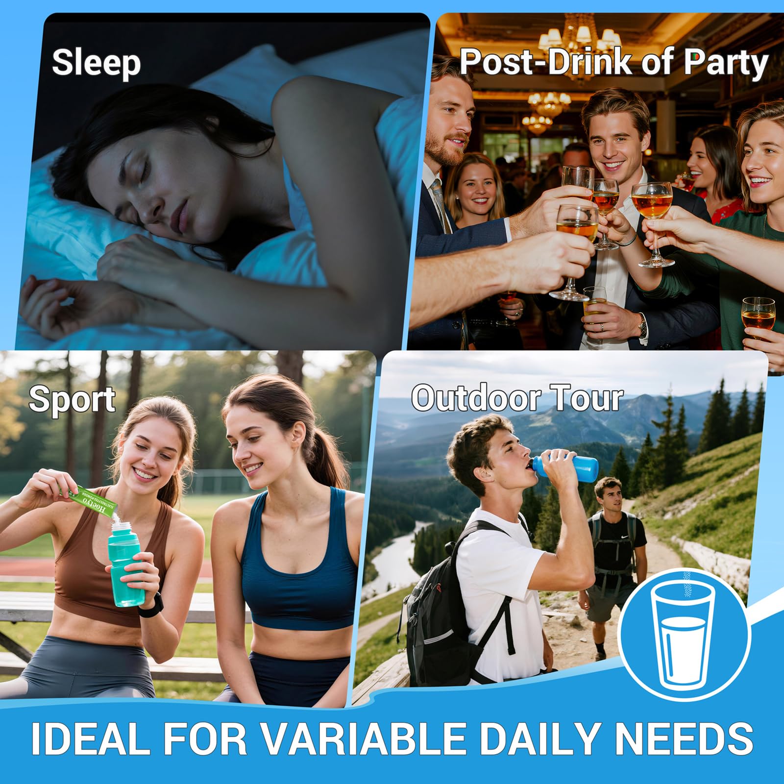 HOETYO variety pack front view shows convenient single-serving sticks