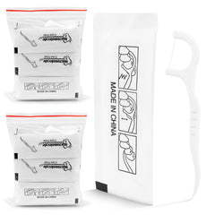 500 count individually wrapped floss picks bulk pack displayed