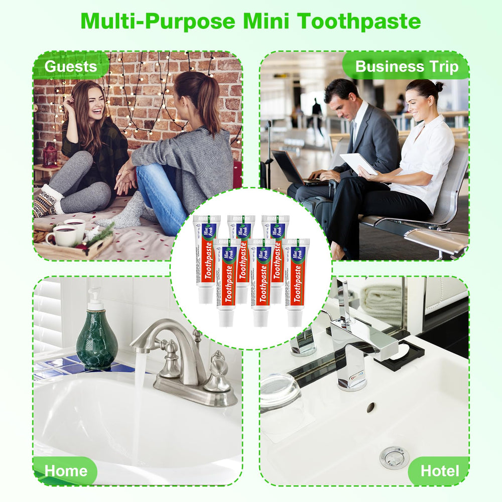 Bulk travel toothpaste for hospitality donations