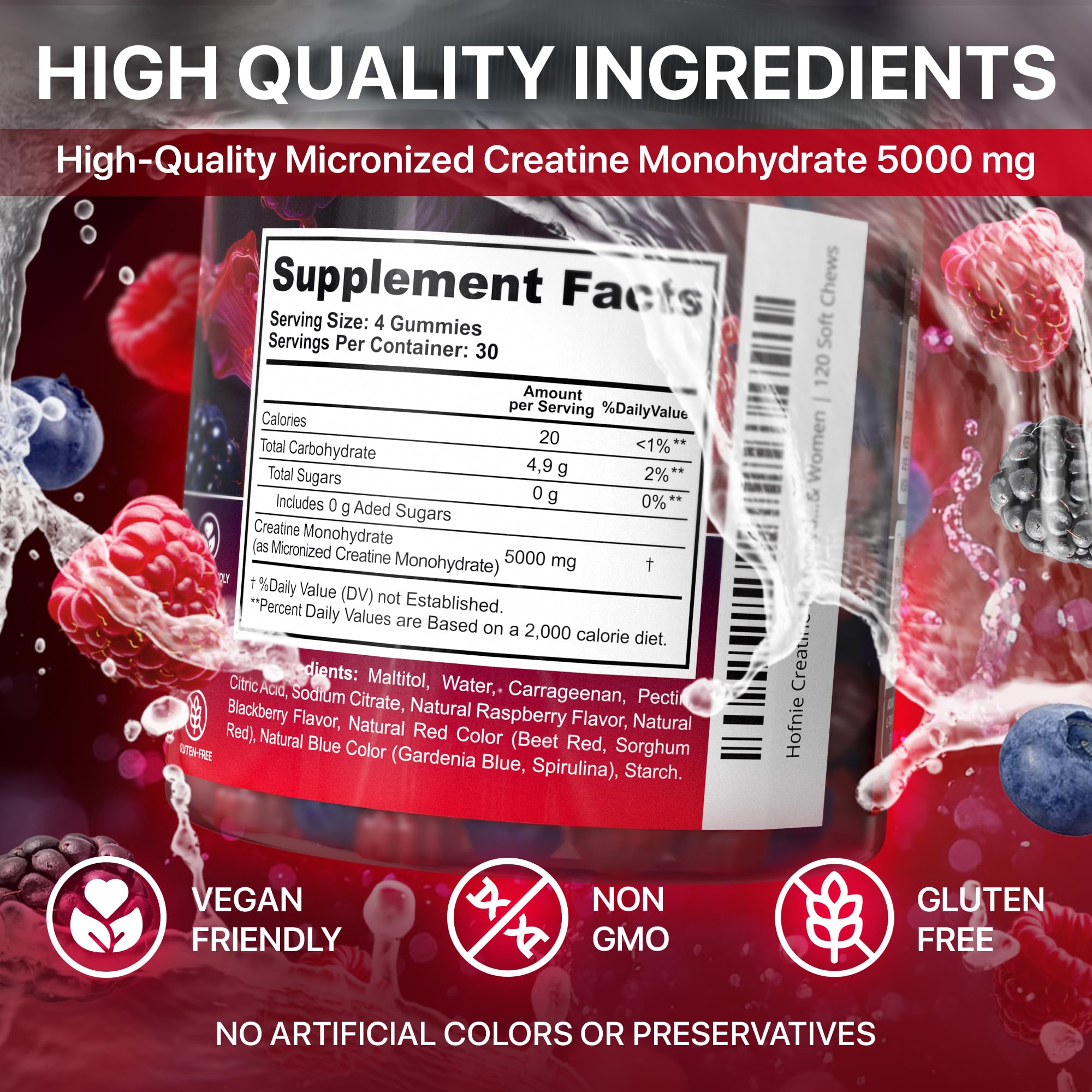 Muscle strength and endurance concept with Hofnie Gummies
