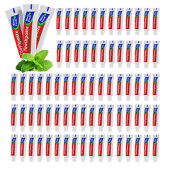 Bulk pack of 200 mini travel toothpaste tubes