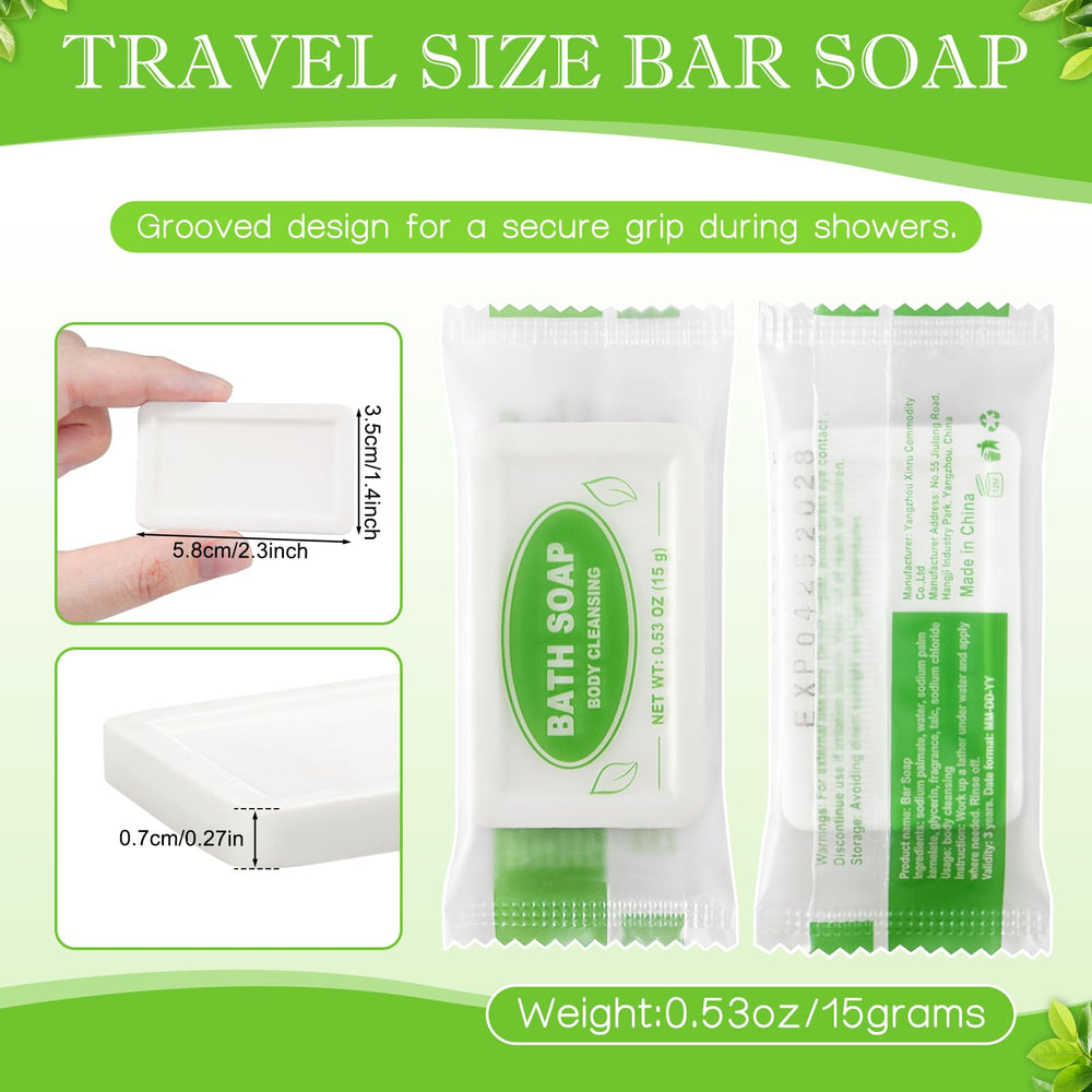 Mini bar soap and comb included in kit