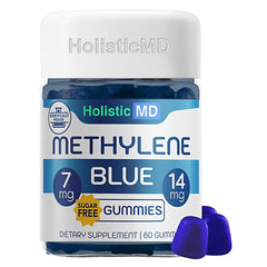 Holistic MD Methylene Blue gummies 7mg & 14mg – Berry flavor, bottle label
