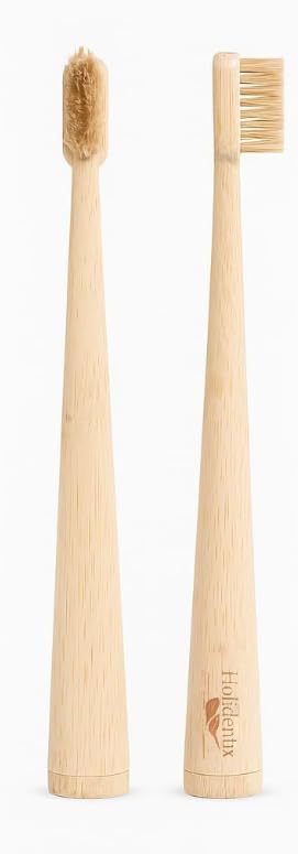 Natural boar bristles on Holidentix toothbrush