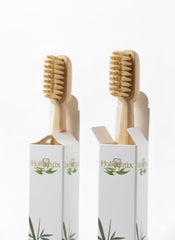 Plastic-free packaging for Holidentix toothbrush