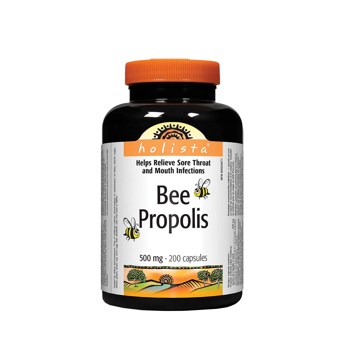 Holista Bee Propolis 500mg bottle with 200 capsules
