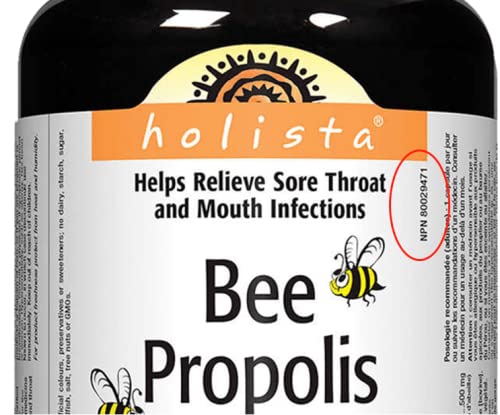 Product display of Holista Bee Propolis 500mg 200 capsules