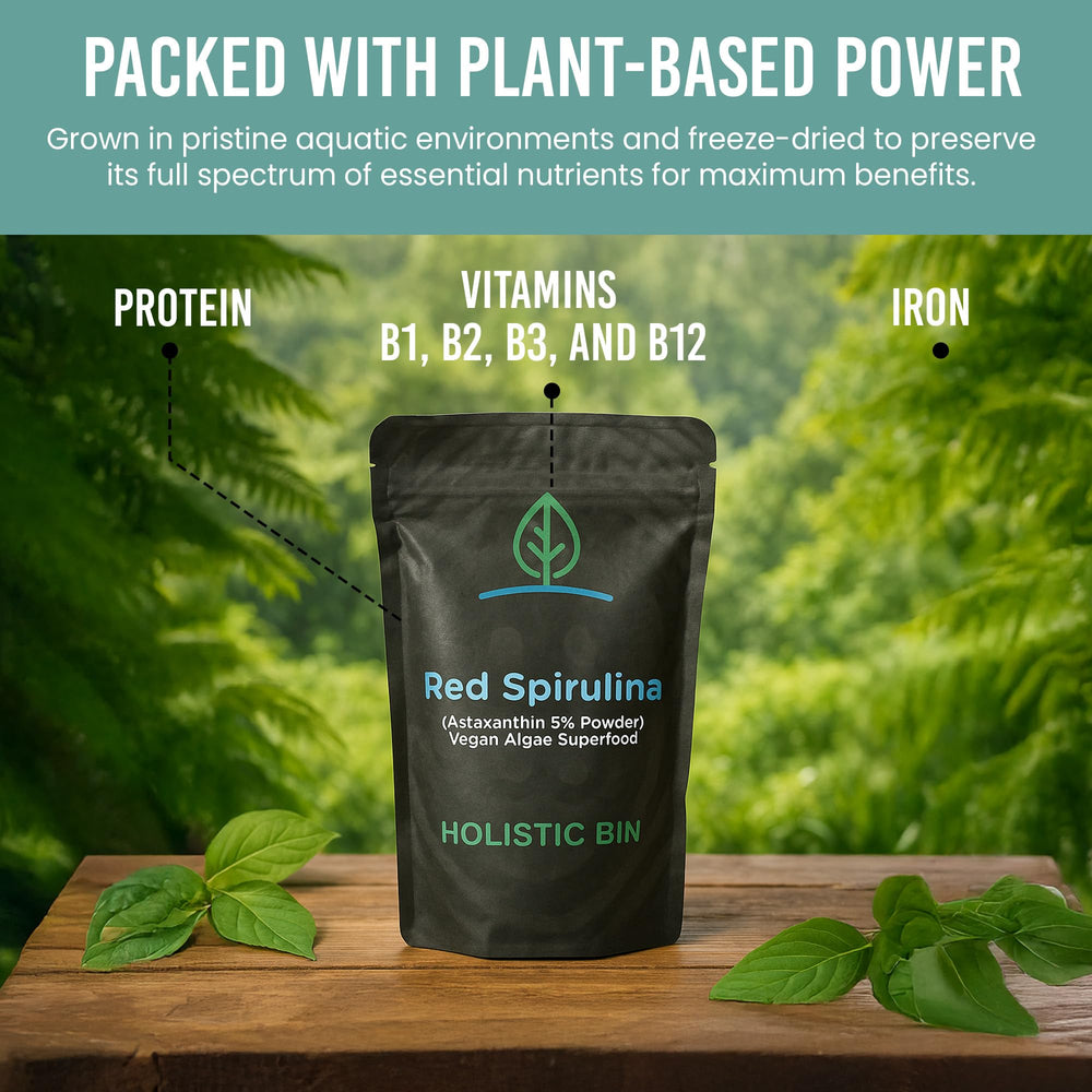 Astaxanthin powder added to a smoothie