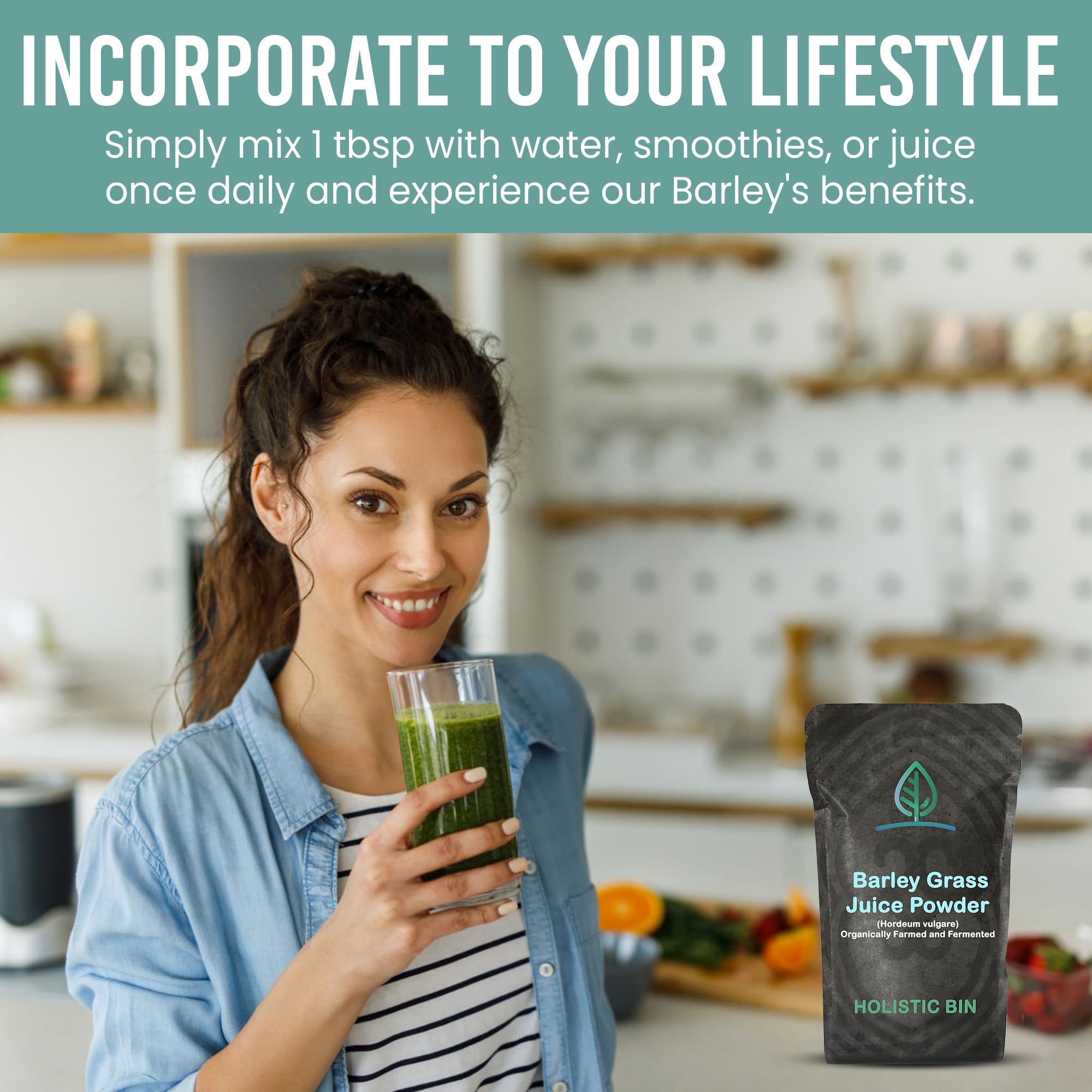 Digestive health benefits of Holistic Bin barley grass juice powder