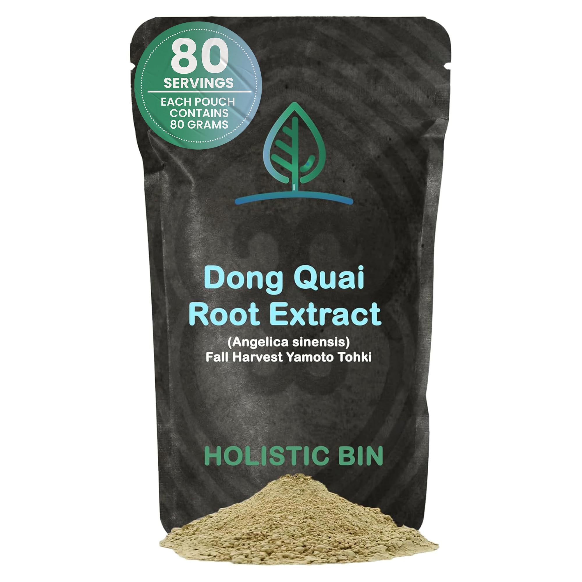 Holistic Bin Dong Quai root powder in resealable 80g pouch