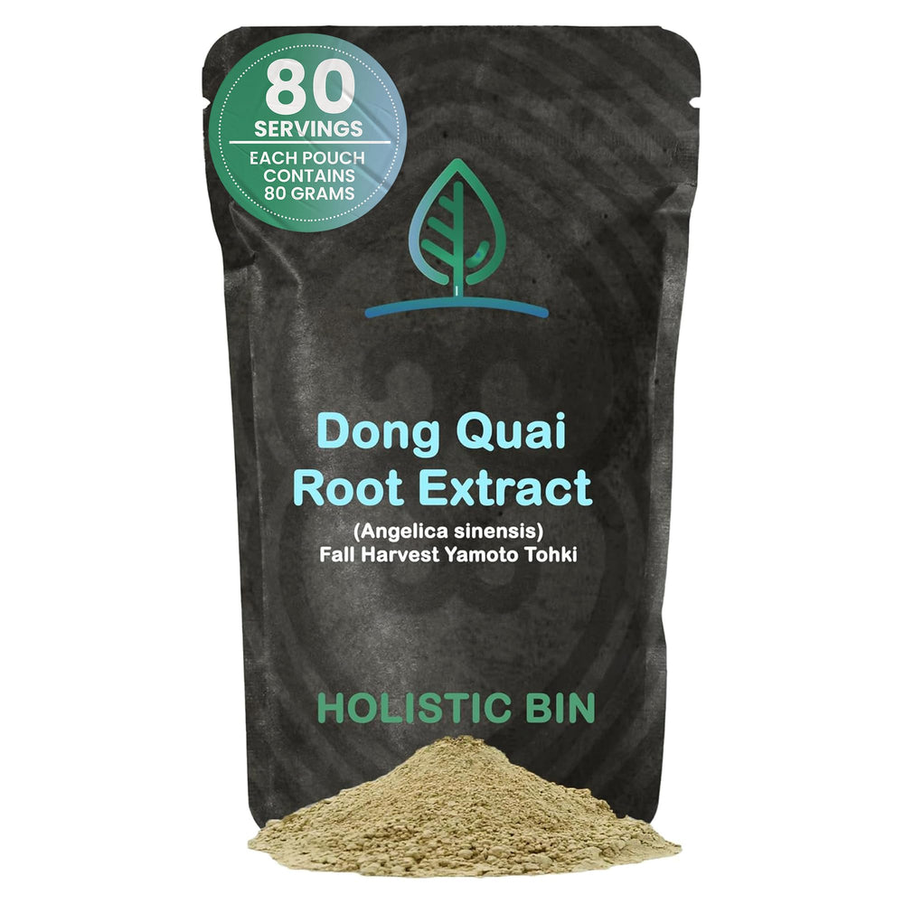 Holistic Bin Dong Quai root powder in resealable 80g pouch