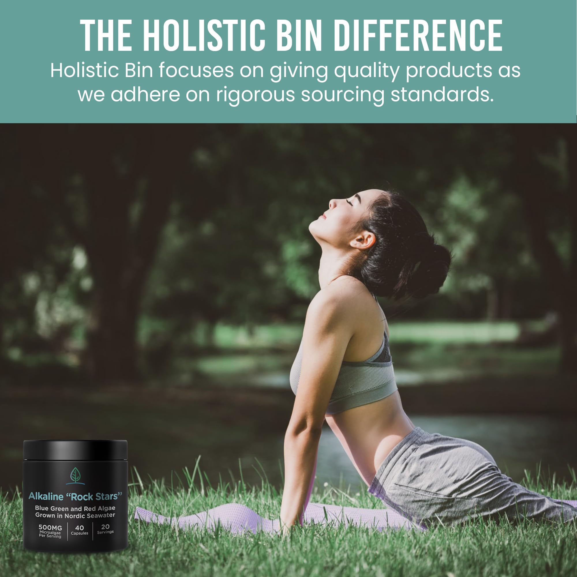 Holistic Bin brand emphasizing sustainable farming practices