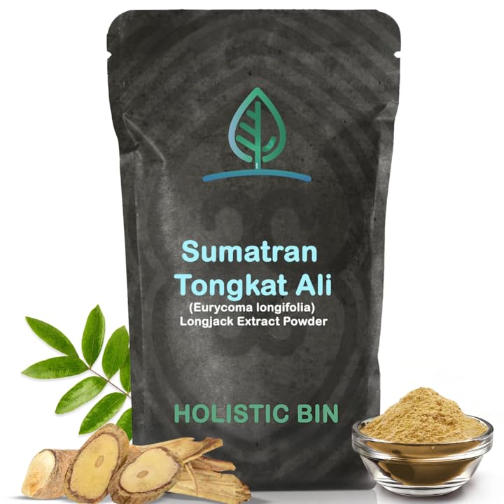 Holistic Bin Tongkat Ali powder 50g package for daily energy support
