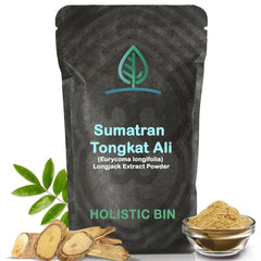 Holistic Bin Tongkat Ali powder 50g package for daily energy support