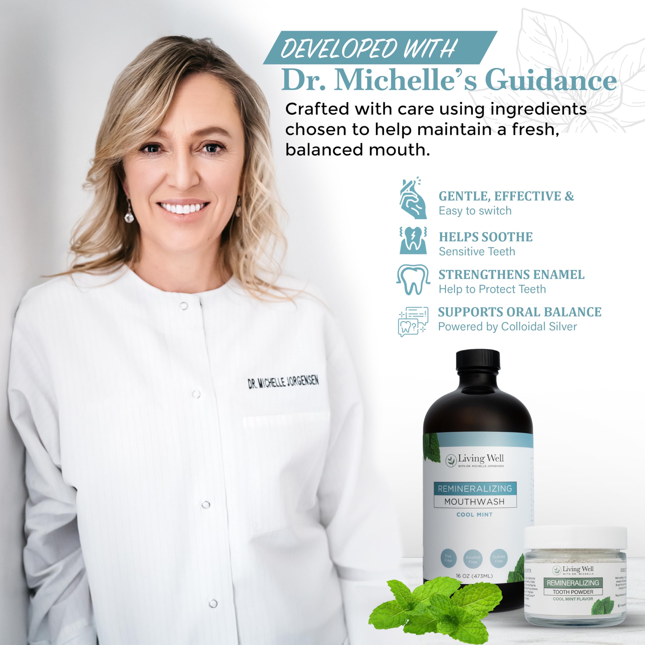 Key ingredients: colloidal silver, xylitol, bentonite clay