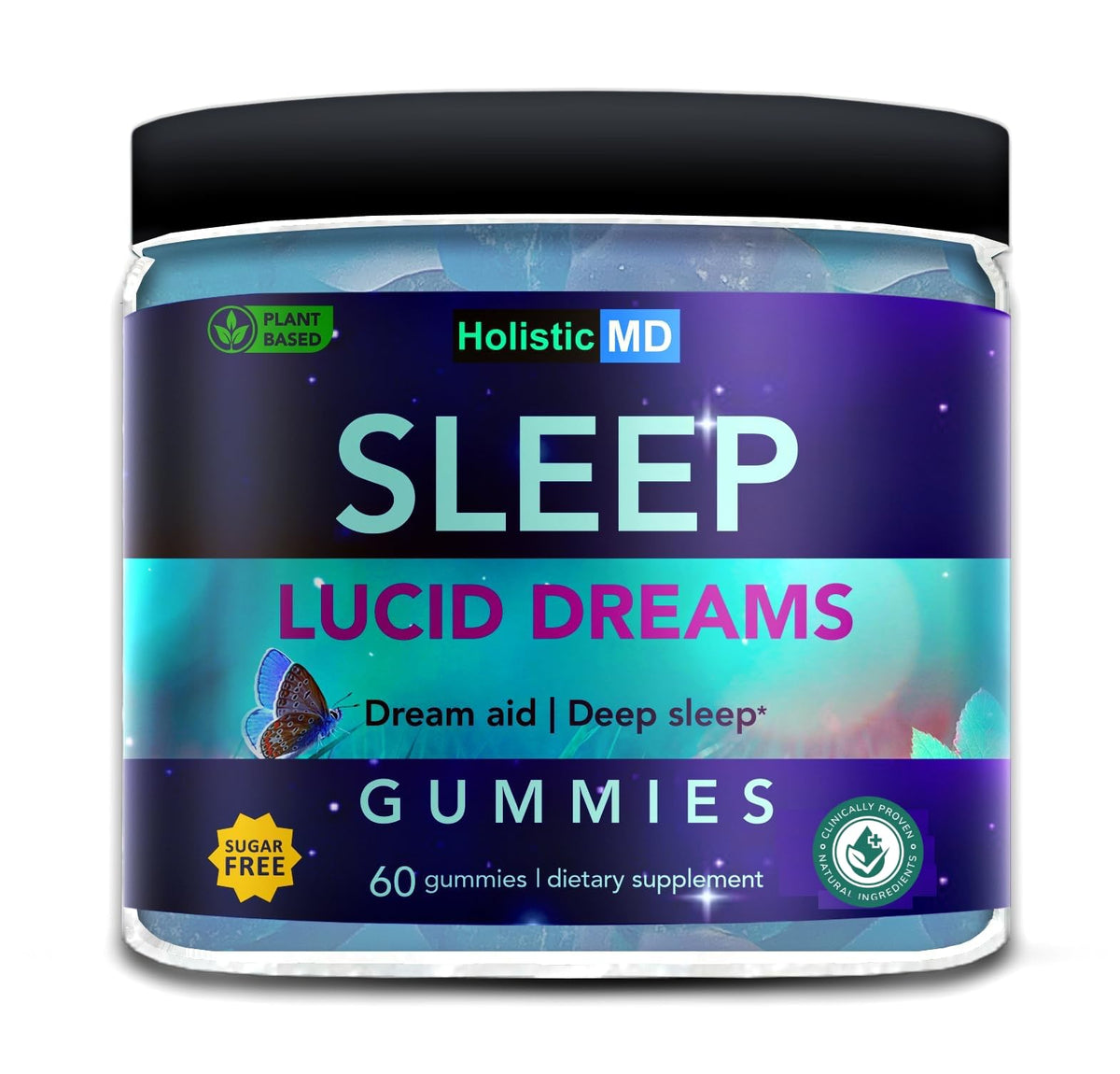 Bottle of Holistic MD Lucid Dreams Deep Sleep Gummies