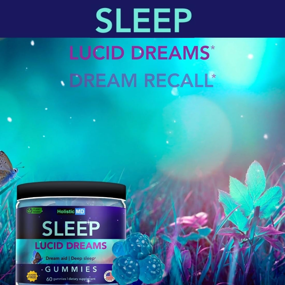 Close-up of Lucid Dreams gummies with inner liquid