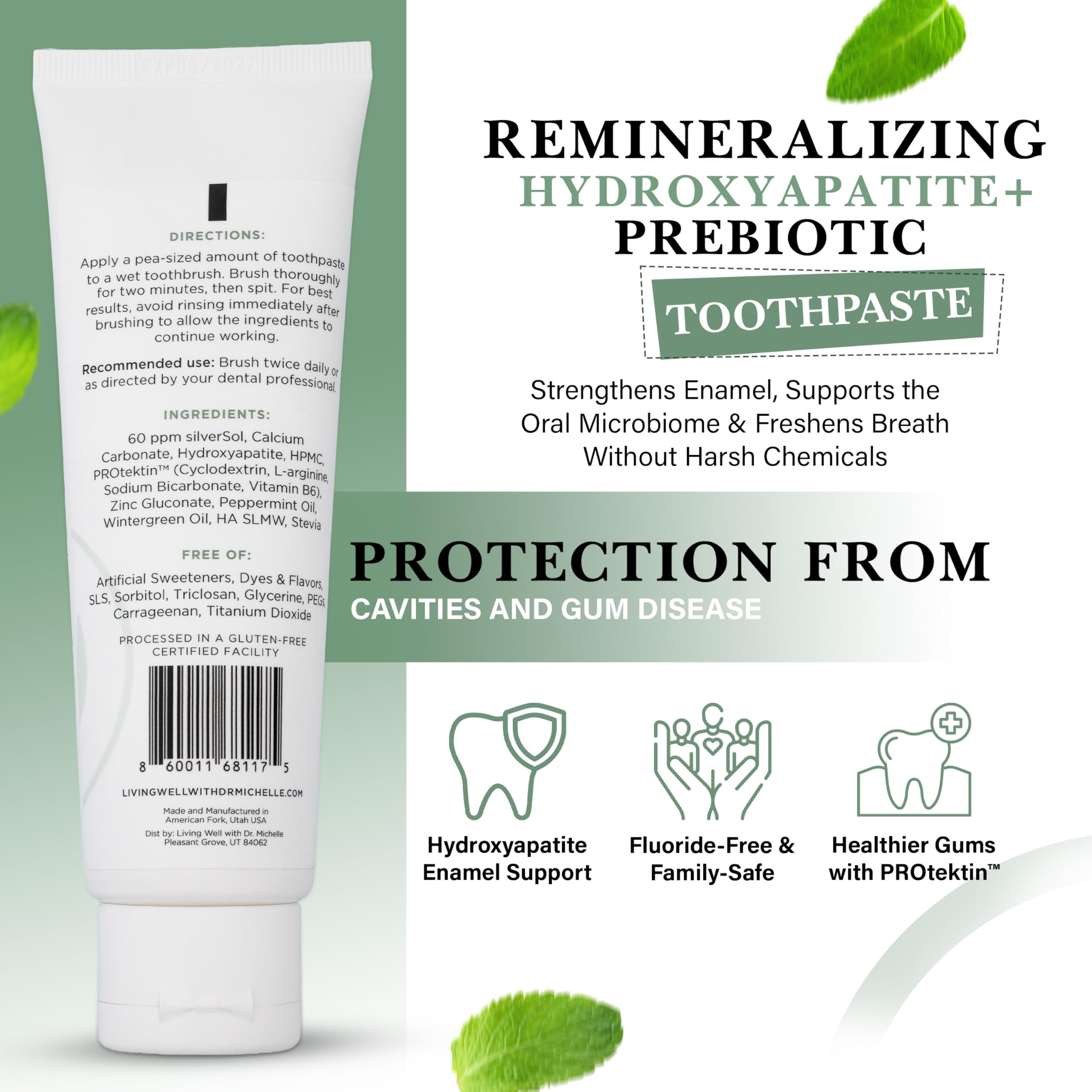 Dentist-developed formula by Dr. Michelle Jorgensen