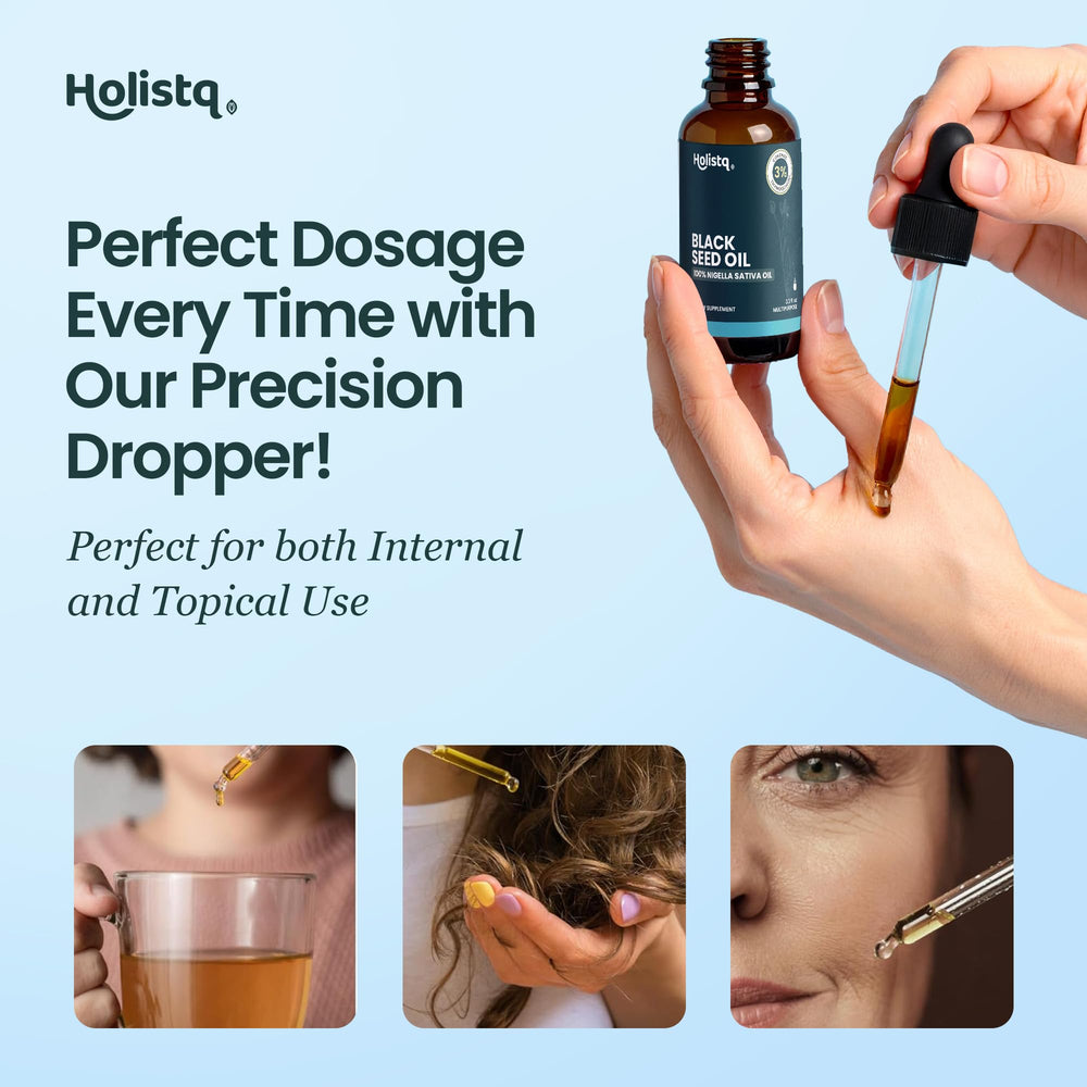 Skin and hair nourishment benefits from black seed oil