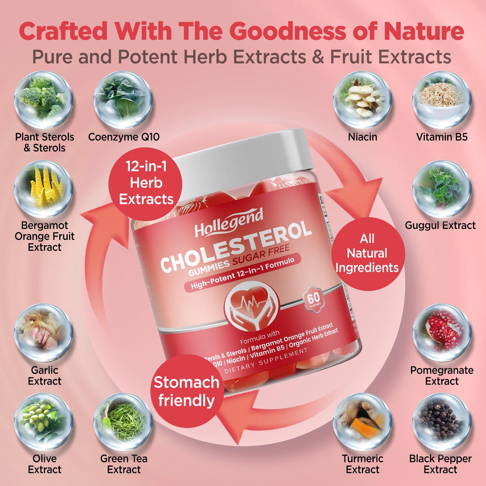 HOLLEGEND gummies with citrus bergamot for heart health