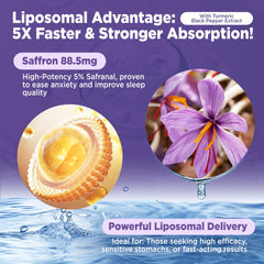 12-in-1 organic saffron blend with Ashwagandha and L-Theanine