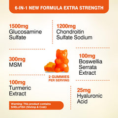 6-in-1 formula ingredients for joint support