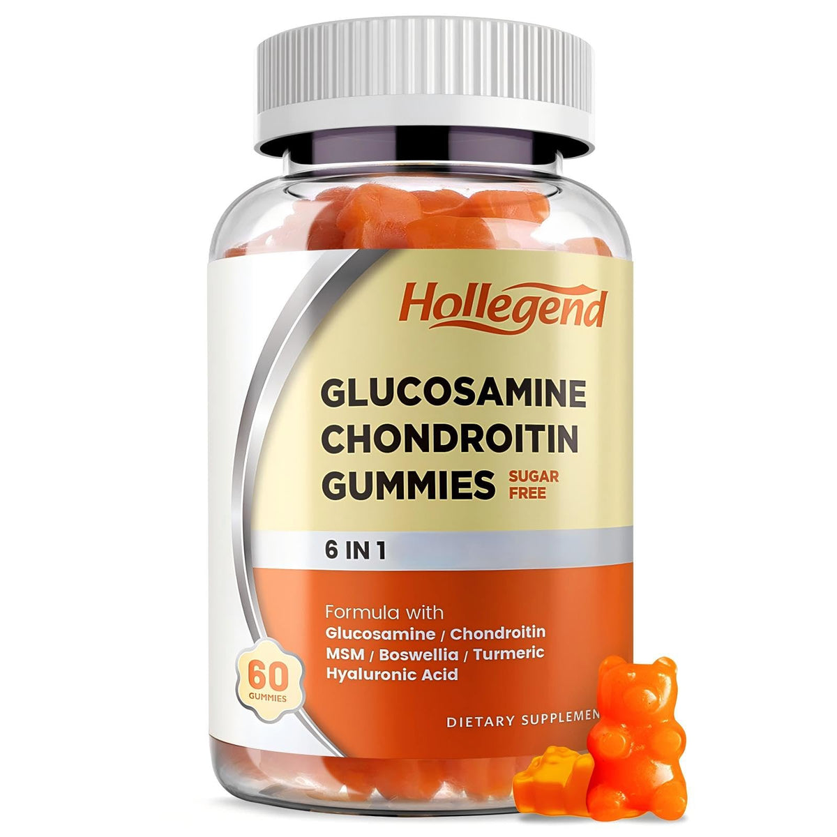 HOLLEGEND Glucosamine Chondroitin gummies sugar free hero image