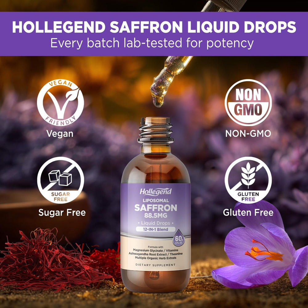 Suitable for kids and adults benefiting from saffron drops