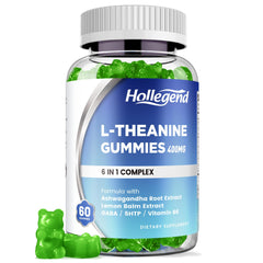 HOLLEGEND L-Theanine Gummies lemon flavor bottle - hero image