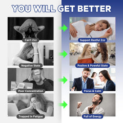 6-in-1 formula label featuring L-Theanine, GABA, ashwagandha and 5-HTP