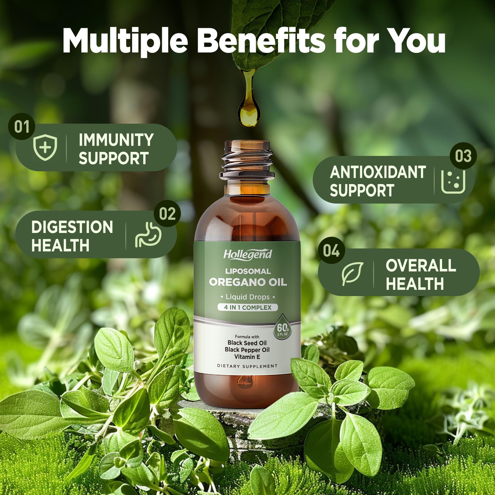 Black seed oil and oregano oil ingredients