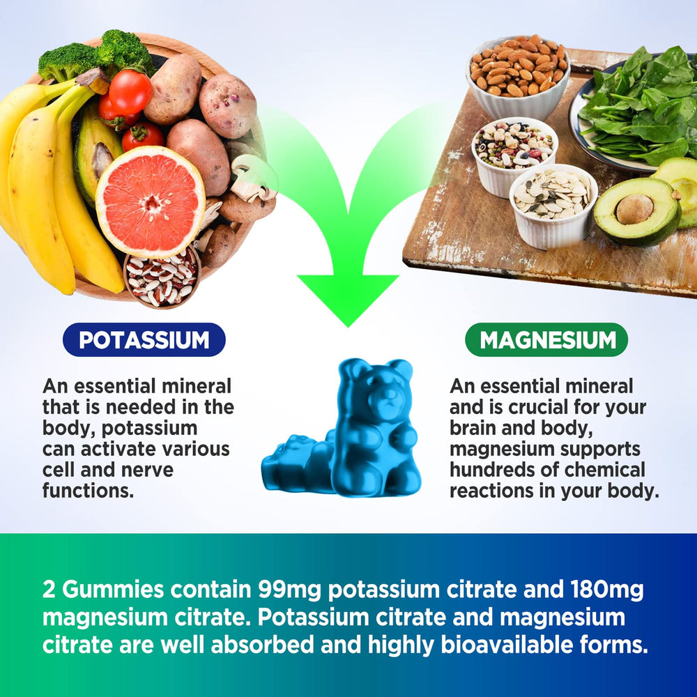 Blueberry-flavored gummies close-up