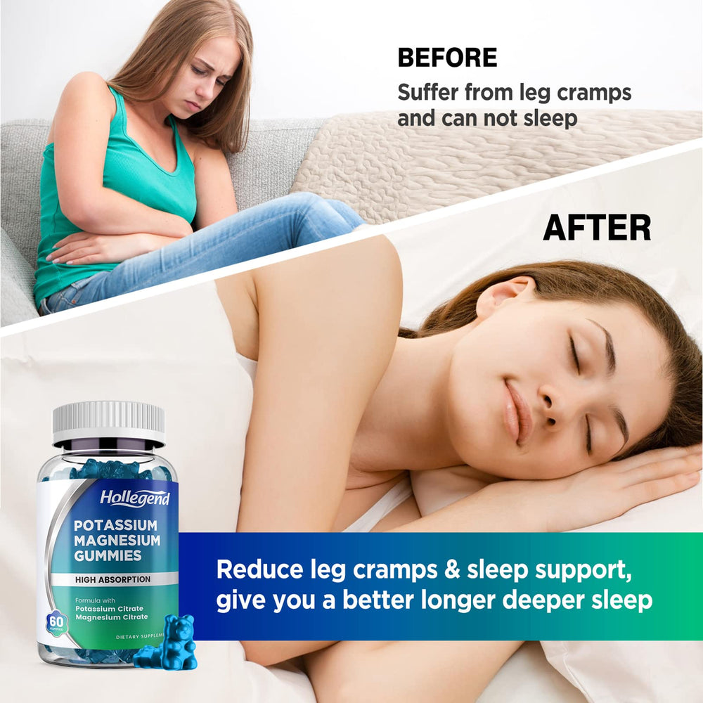 Two gummies serving size displayed on a white background