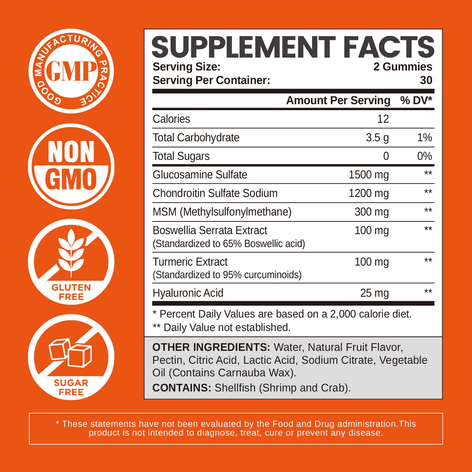 Sugar-free mango flavored gummies