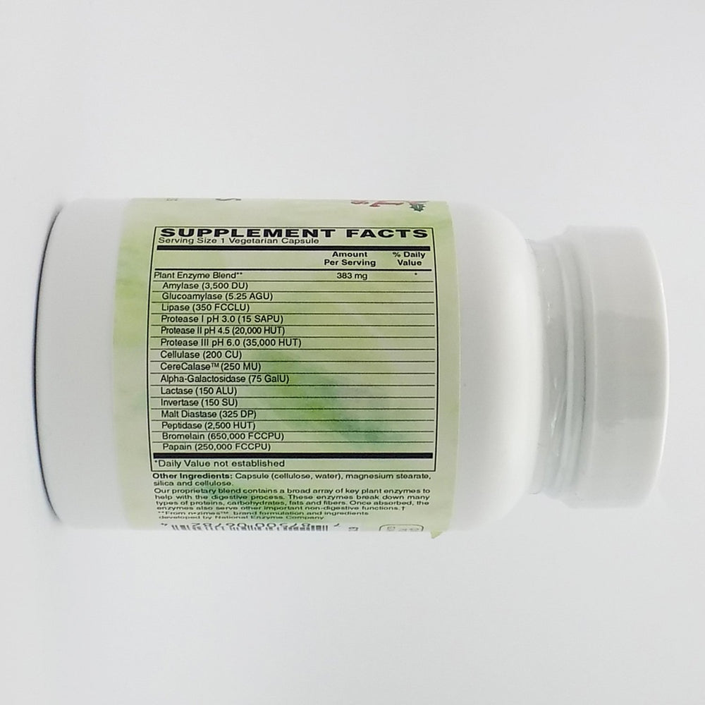 Ultra Veggie Enzymes ingredients and label