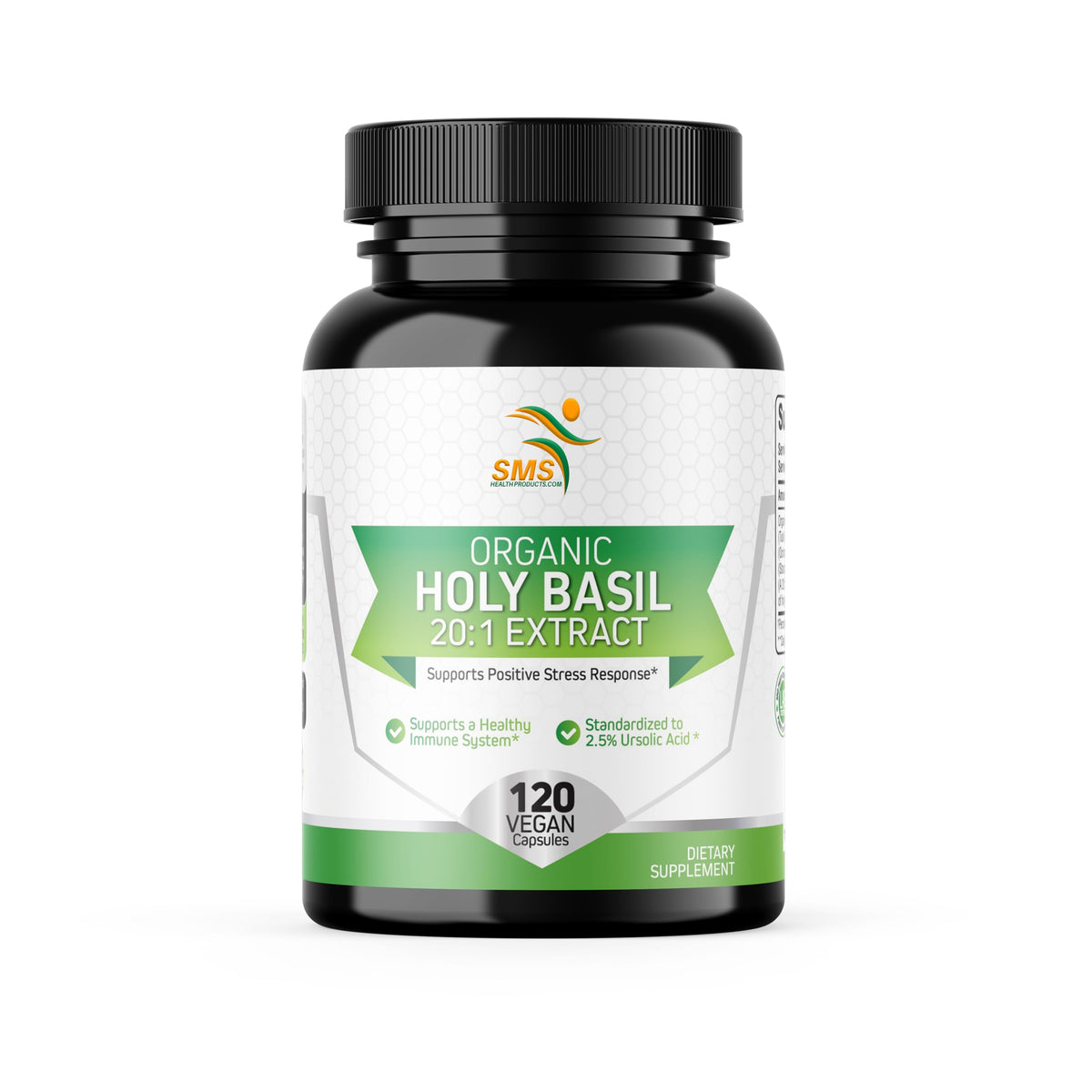 Hero image of Organic Holy Basil 20:1 extract with 120 vegan capsules