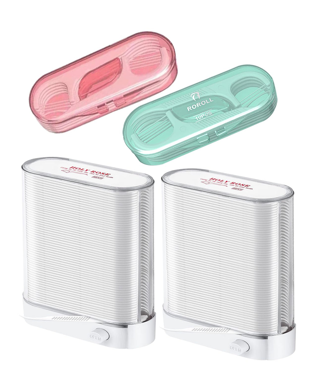Holy Rose dental floss dispenser with 2 boxes