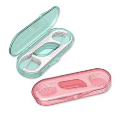 Portable floss picks travel case with 2 boxes