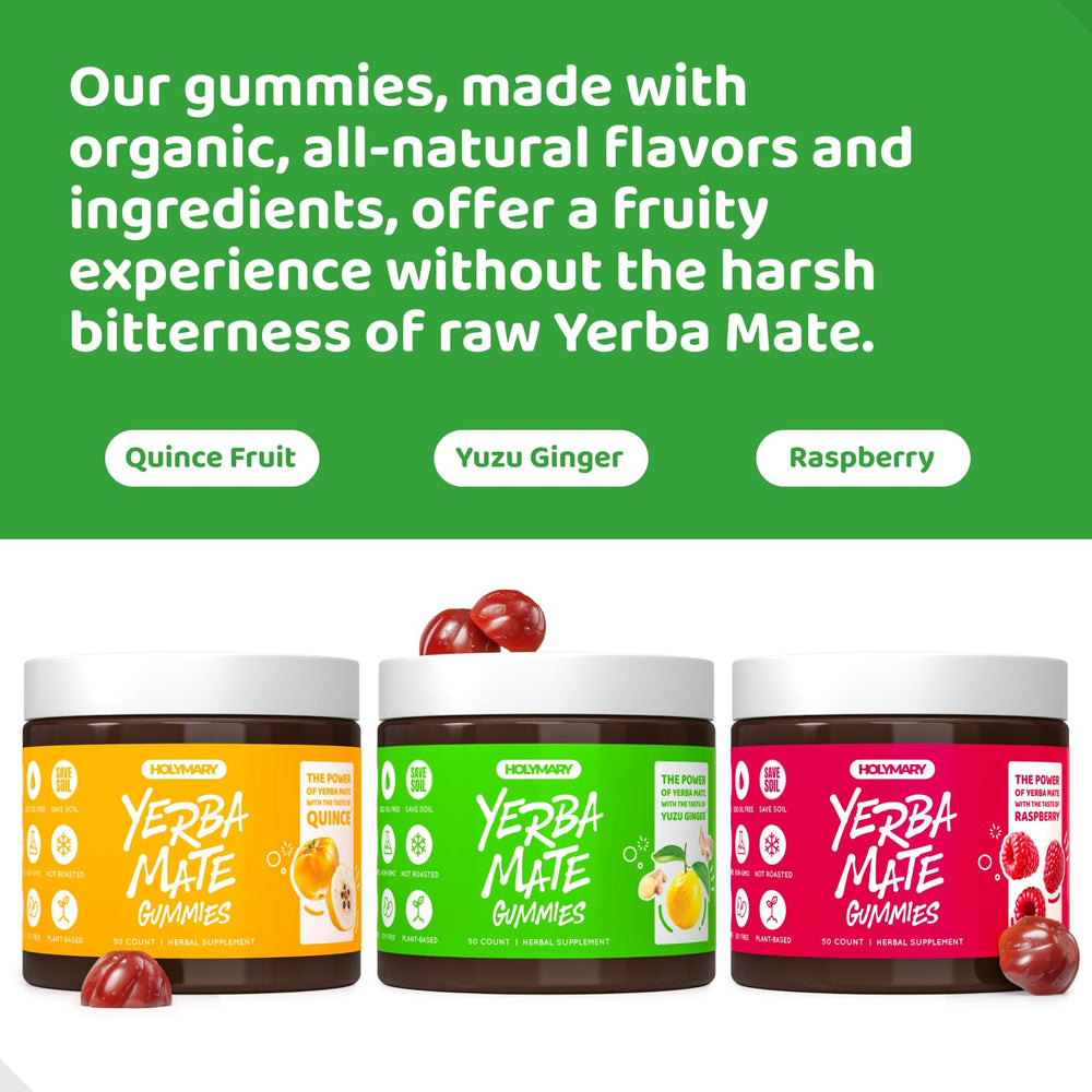 Gummies with travel setup for HOLYMARY on-the-go energy and focus during travel