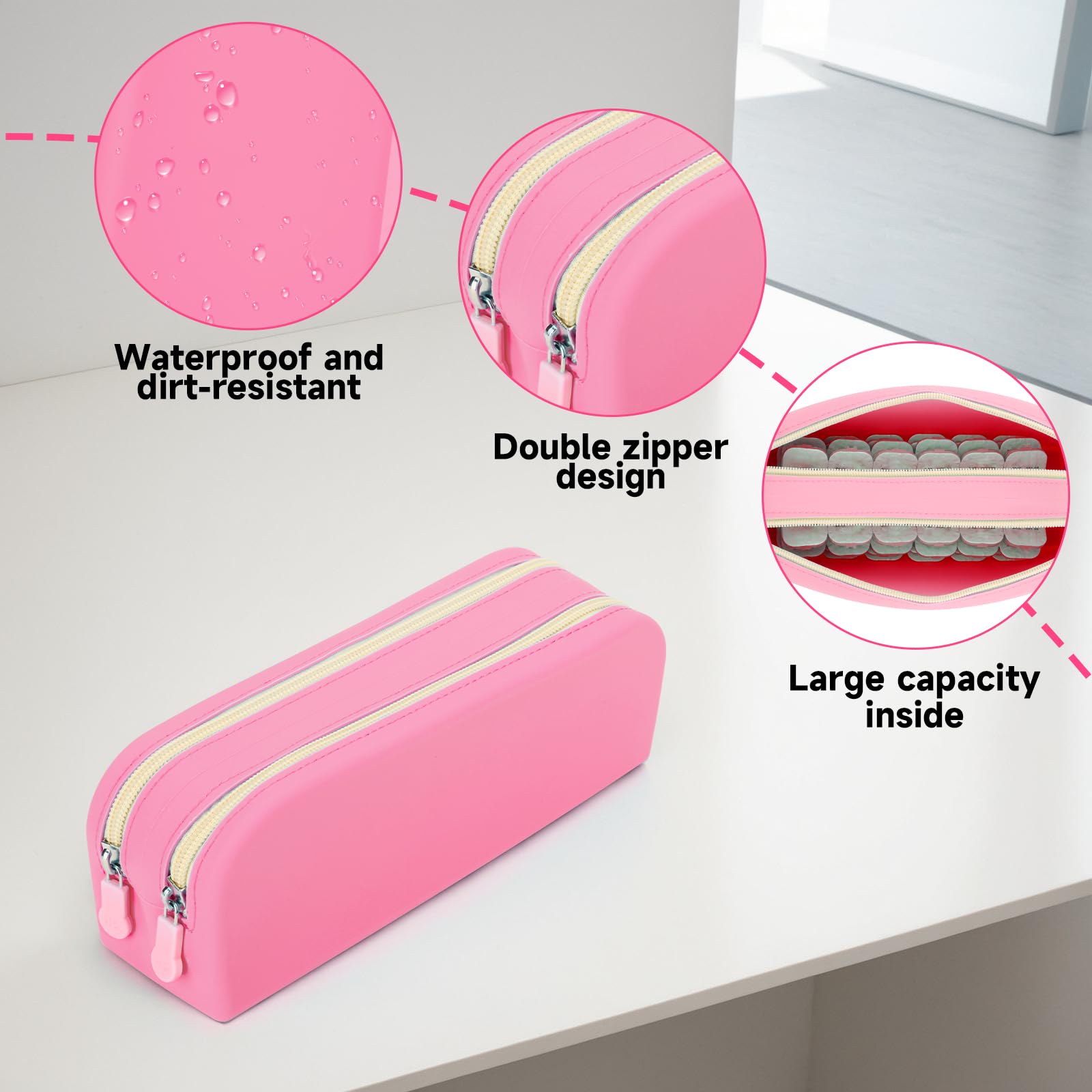 Compact travel-friendly dimensions of 8.6 x 2.5 x 2.9 inches