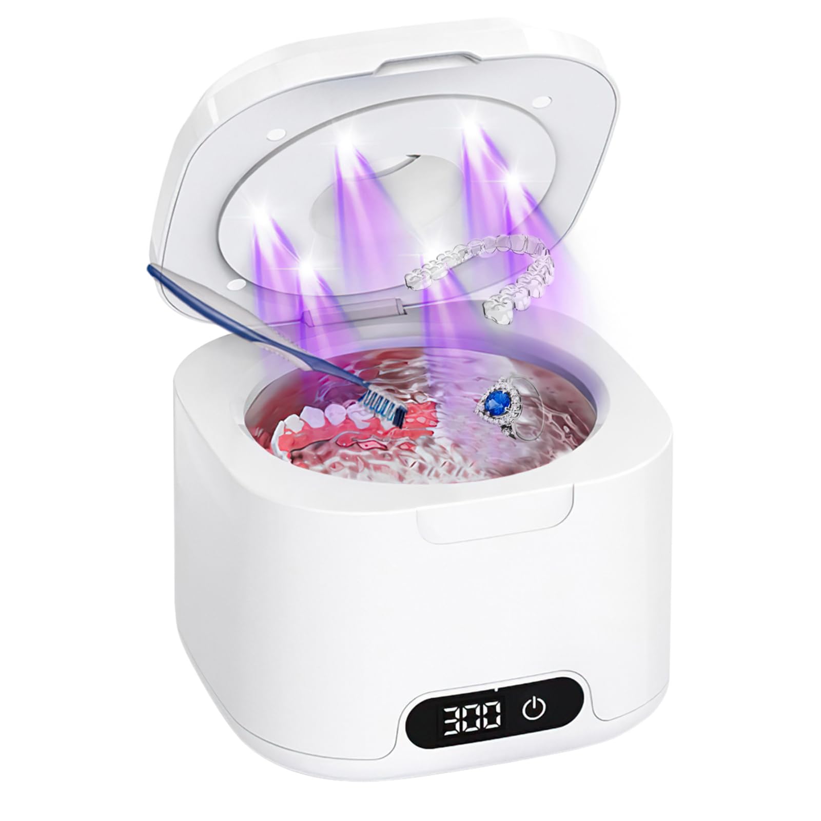 Front view of HomeBeyond Ultrasonic Retainer Cleaner