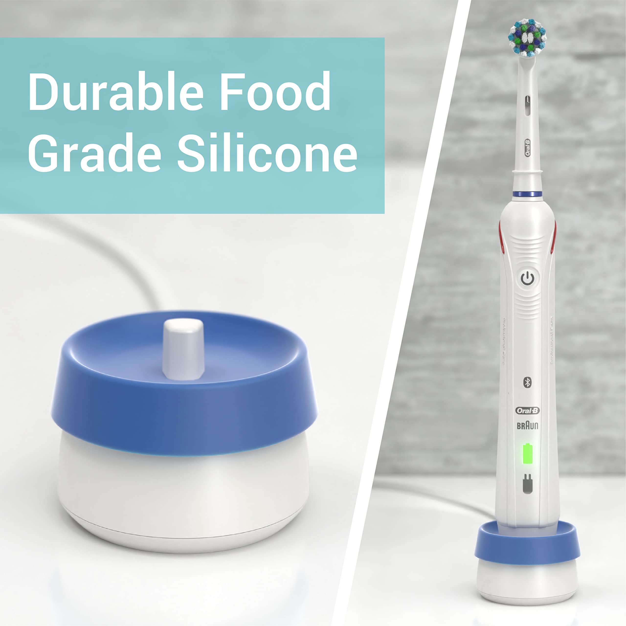 Color-coded silicone clean cover for family toothbrush identification