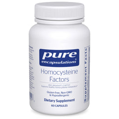 Bottle of Pure Encapsulations Homocysteine Factors capsules
