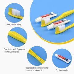 Close-up of medium-soft bristles on a Homvle toothbrush