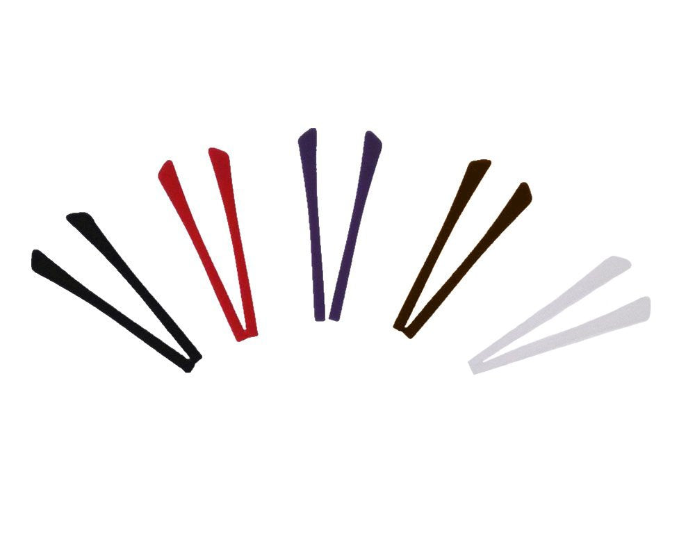 Honbay eyeglass end tips in black color, 5 pairs