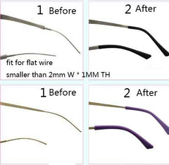 Honbay eyeglass end tips in red color, 5 pairs