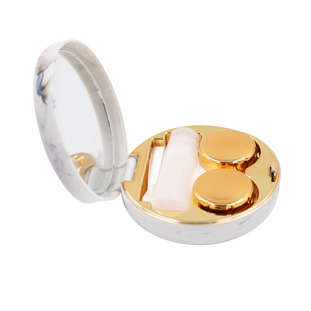 Dimensions 7.5 x 2.7 cm lens case in rose gold