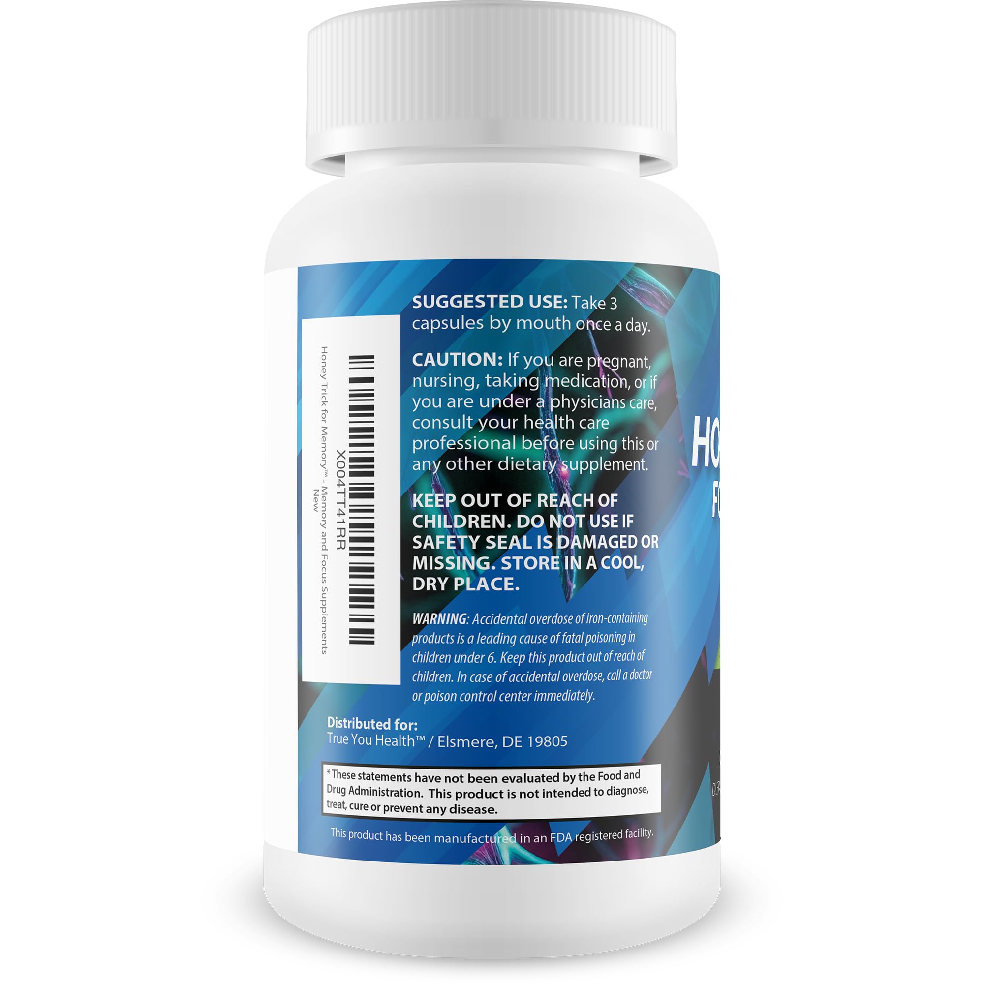 Lion's Mane and Ginkgo Biloba ingredients in Honey Trick for Memory