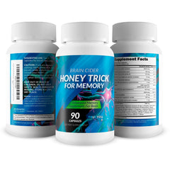 Person focusing while studying with Honey Trick for Memory